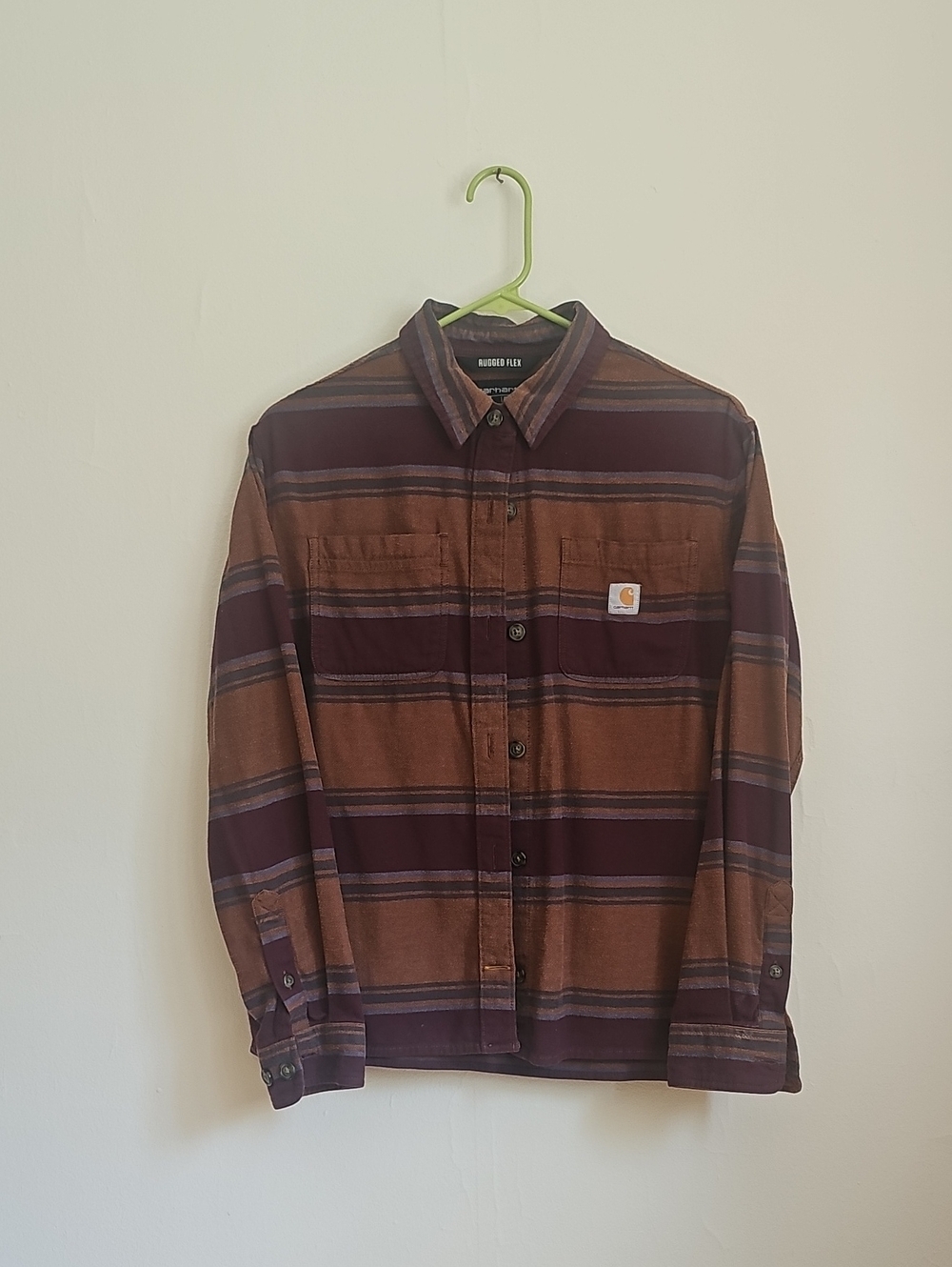 Womens Carhartt XS Striped Flannel